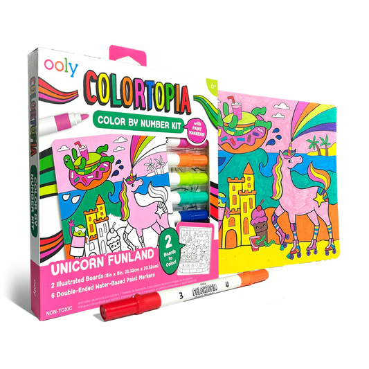 Colortopia: Paint Marker by Number Kit | Unicorn Funland