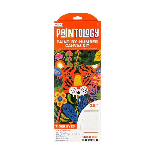 Paintology Paint By Number Canvas Kit | Tiger Eyes