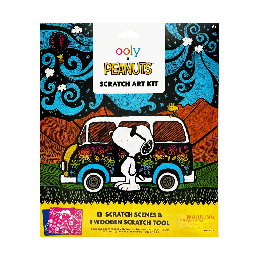 OOLY x Peanuts | Scratch Art Kit
