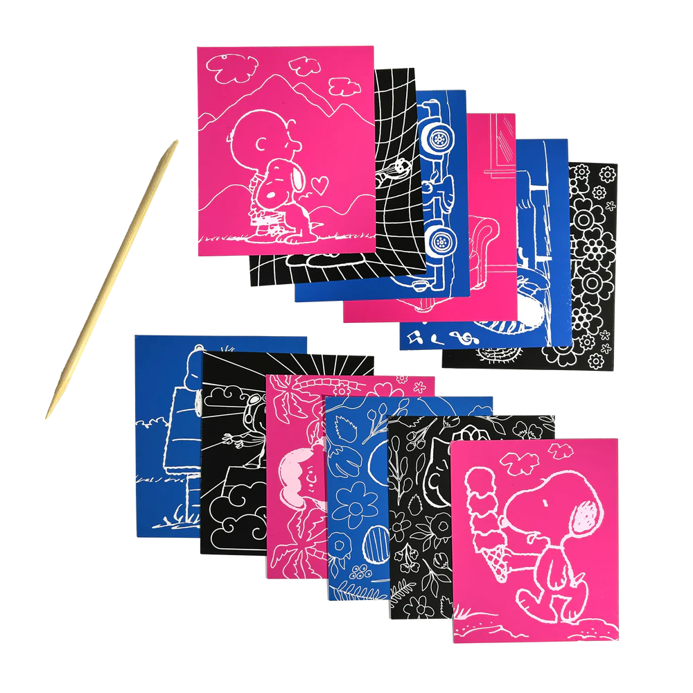 OOLY x Peanuts | Scratch Art Kit