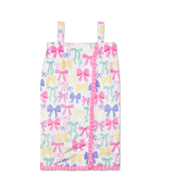 PRETTY BOWS PLUSH SPA WRAP