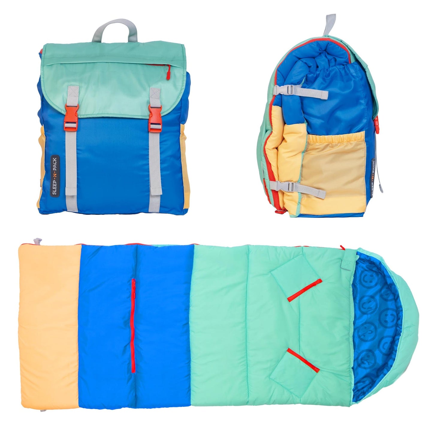 Sleep N Pack | Big Kid | ColorBlock | Palace Blue