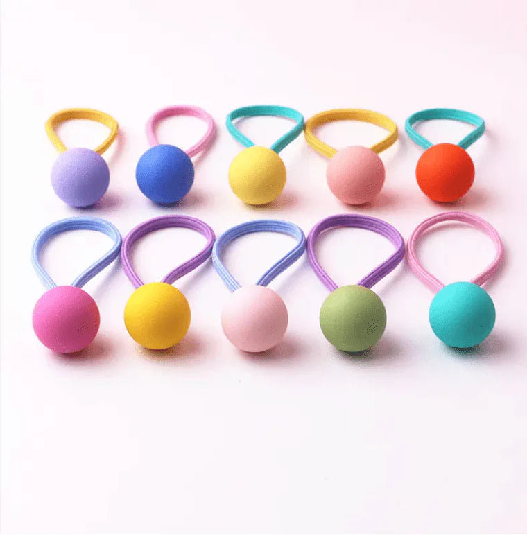 Matte Round Hair Elastics