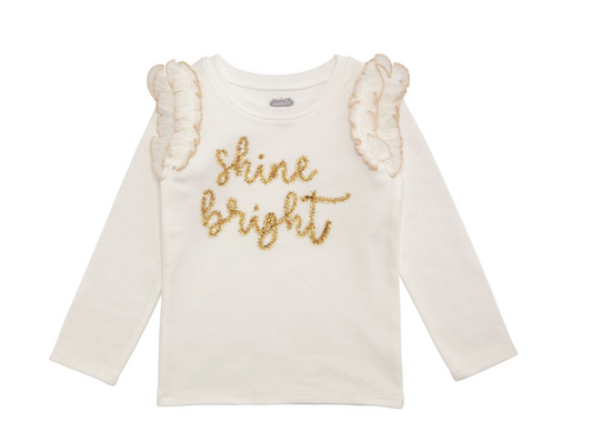 White Shine Bright Tinsel Tee