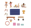 Gymnastics Wood Toy Set