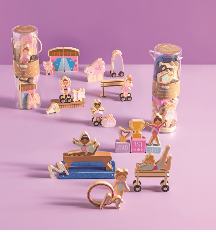 Gymnastics Wood Toy Set