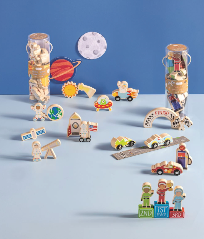 Outer Space Wood Toy Set