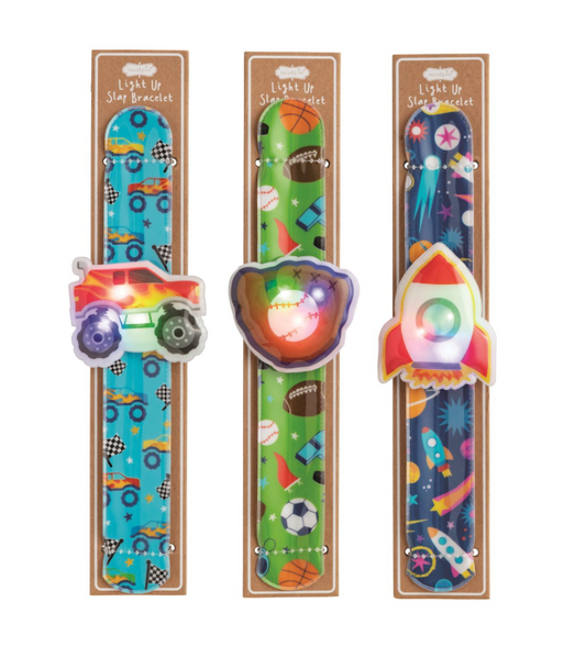 Boy Light-Up Slap Bracelets
