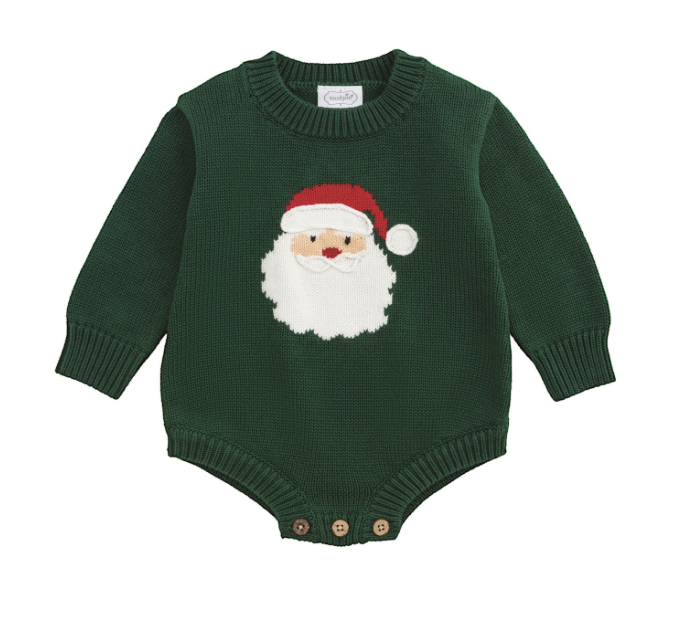 Green Santa Sweater Bubble