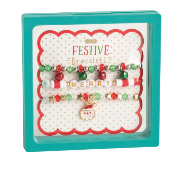 Santa Beaded Bracelet Set