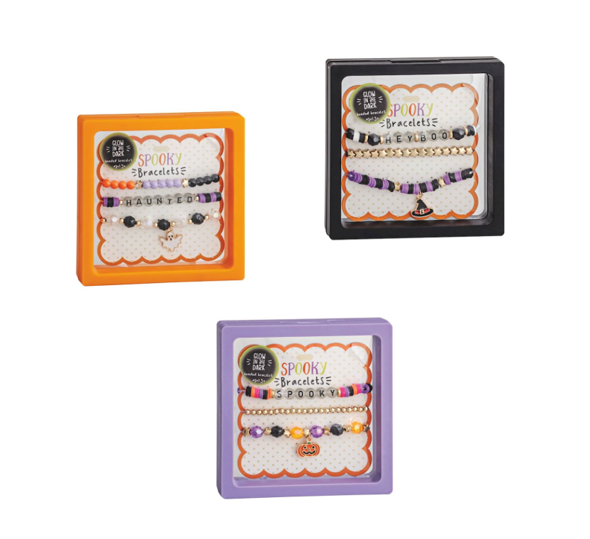 Black Halloween Bracelets | Glow in the Dark | Hey Boo!