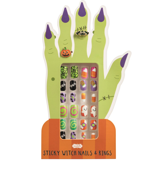 Orange Halloween Nail Set