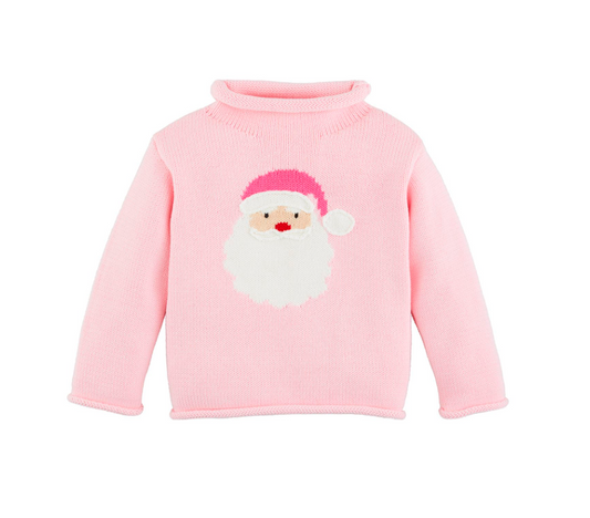 Pink Santa Rollneck Sweater