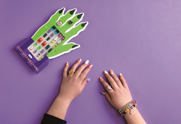 Orange Halloween Nail Set