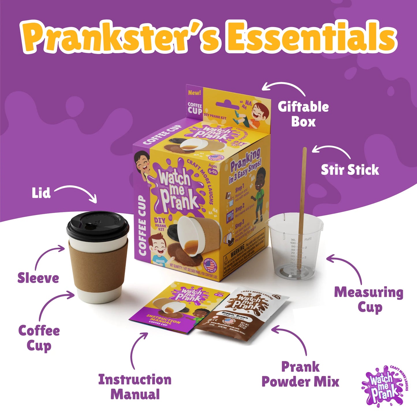 Watch Me Prank | DIY Coffee Cup Spill Kit