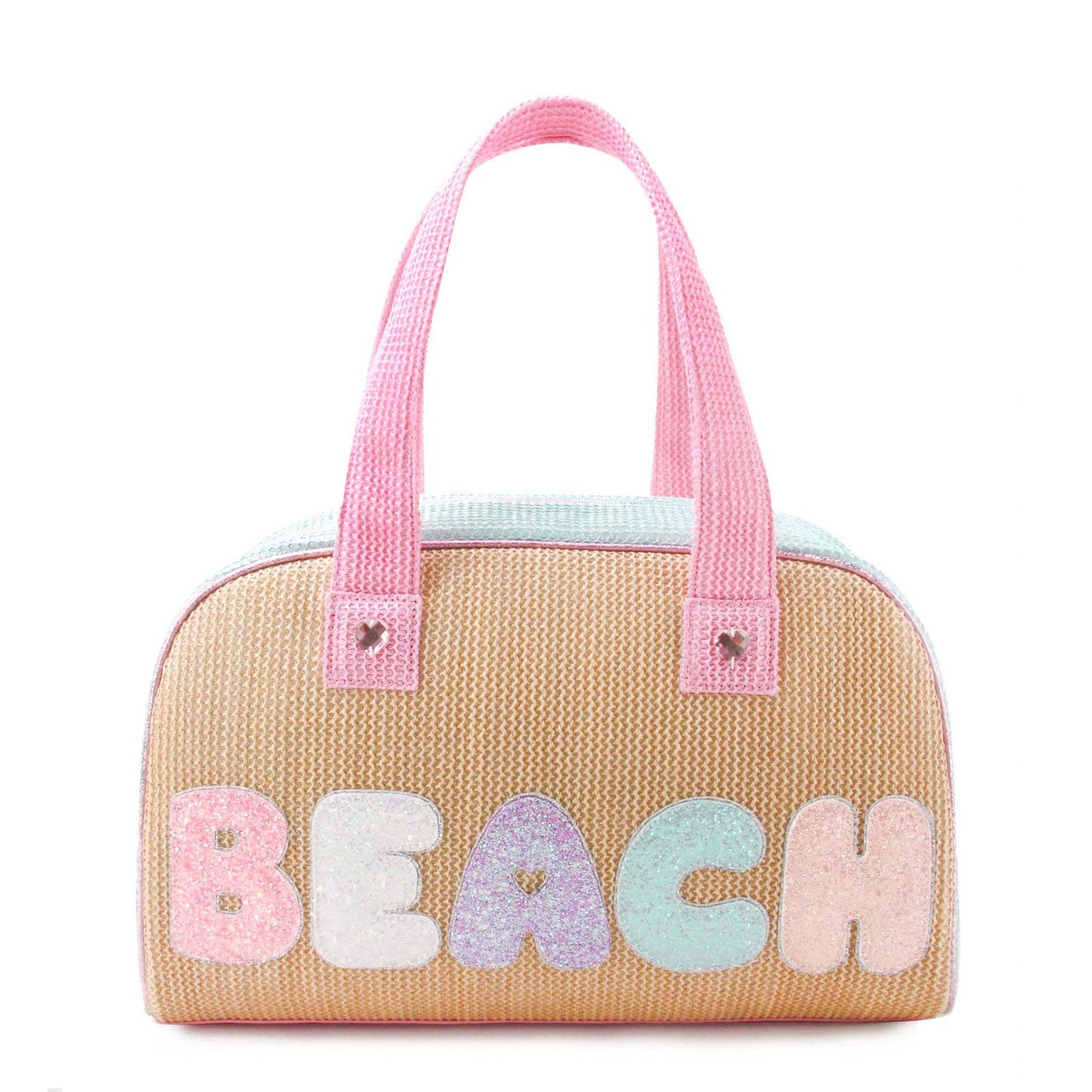 Straw 'Beach' Medium Duffle Bag