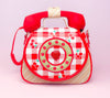 Ring Ring Phone Convertible Handbag | Cherry