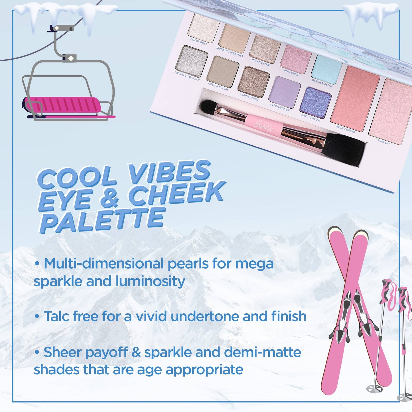 Cool Vibes Eye & Cheek Makeup Palette