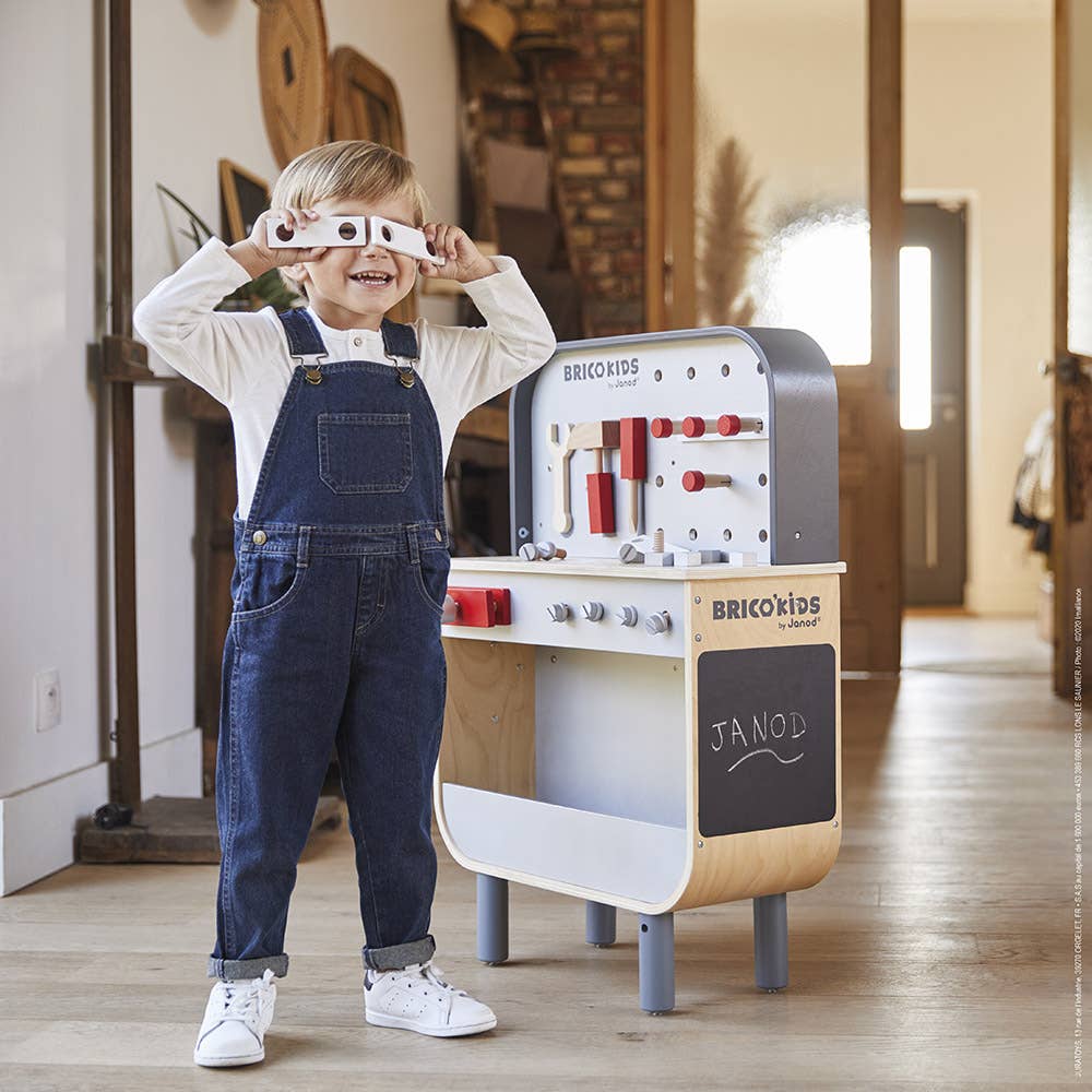 Brico' Kids | Double Sided Workbench | Pretend play