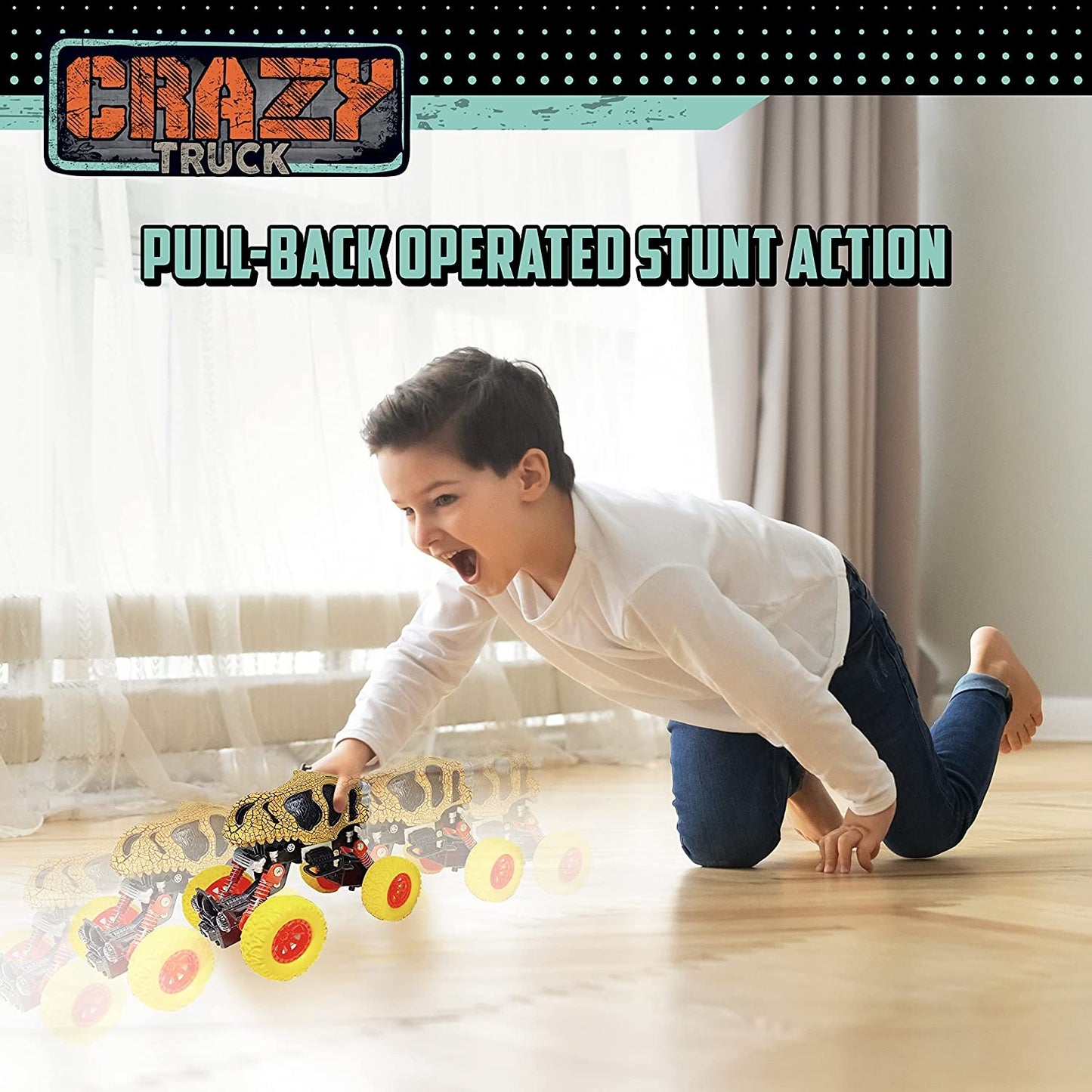 Crazy Truck Pull Back | Dinosaur