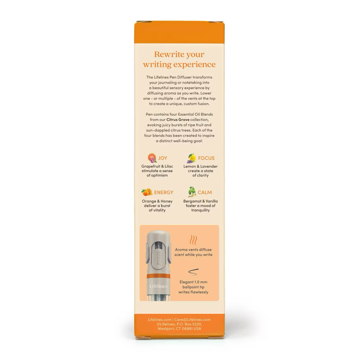 Pen Diffuser w/ Essential Oil Blends | Citrus Grove