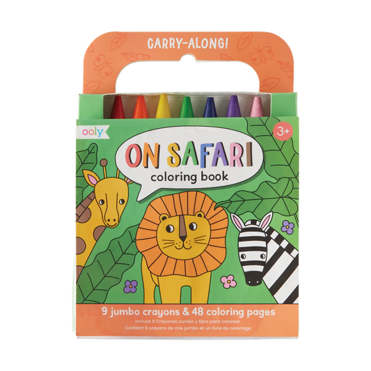 Carry Along Crayon & Coloring Book Kit - On A Safari