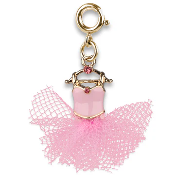 CHARM IT! Pink & Gold Ballet Tutu Charm