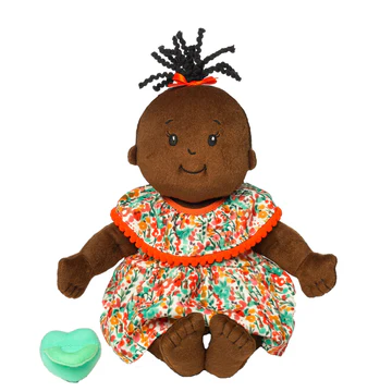 Baby Stella Brown Doll with Black Wavy Hair