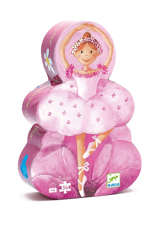 Silhouette Puzzle | Ballerina with Flower