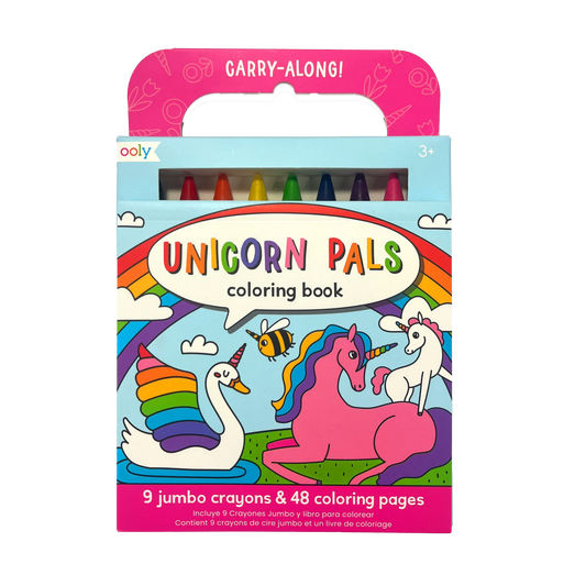 Carry Along Crayon & Coloring Book Kit - Unicorn Pals
