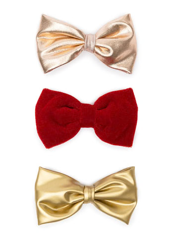Sparkle Velvet Bows | Assorted Colors