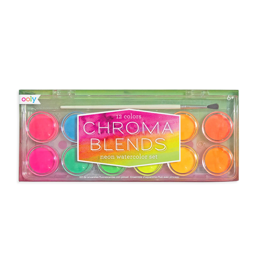 Chroma Blends: Neon Watercolor Paint Set