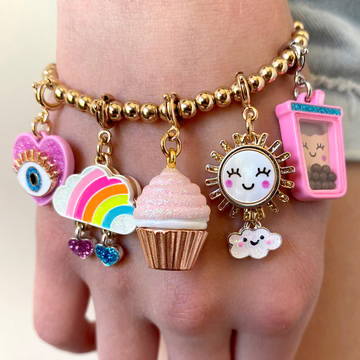 CHARM IT! Gold Bead Bracelet