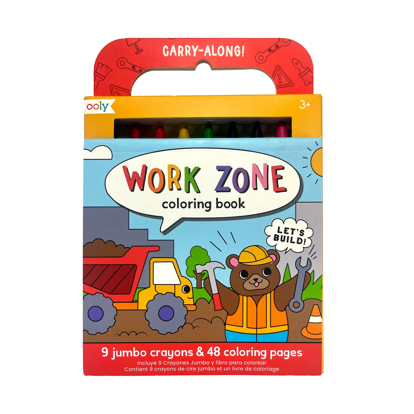 Carry Along Crayon & Coloring Book Kit - Work Zone
