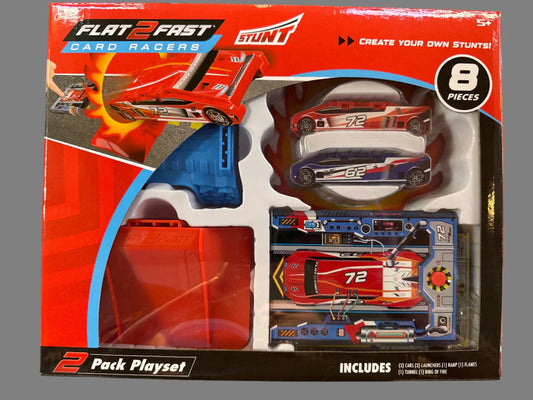 Flat 2 Fast Stunt Playset | 2 Pack