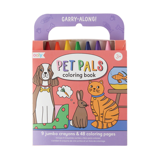 Carry Along Crayon & Coloring Book Kit - Pet Pals