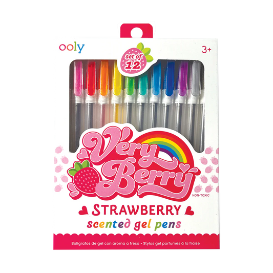 Very Berry: Strawberry Scented Gel Pens