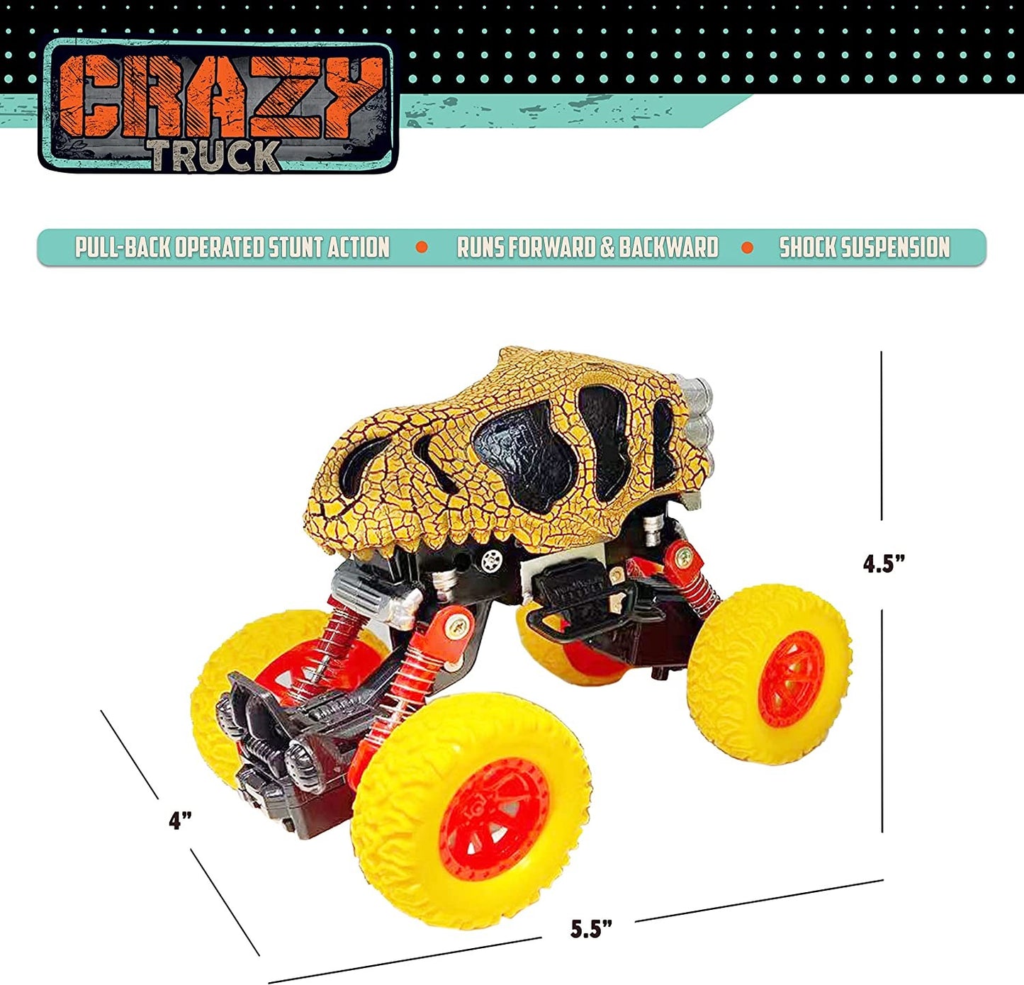 Crazy Truck Pull Back | Dinosaur