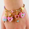 CHARM IT! Gold Heart Key Charm