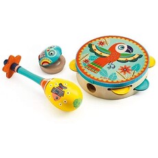 Animambo 3 pc Set | Tambourine, Maracas, Castanet