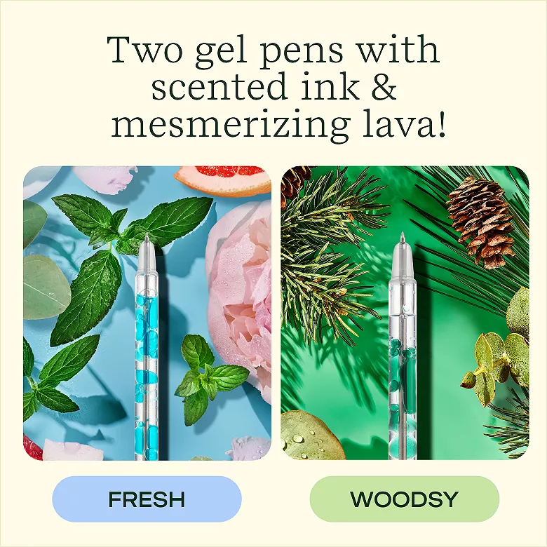 Scented Lava Pen Set | 2 pk Green/Blue