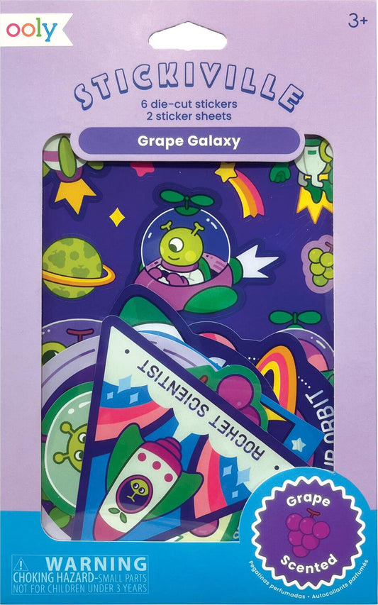 Stickiville Stickers: Galaxy Grapes | Scented
