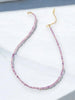 Faceted Stone Necklace: Lavender Quartz