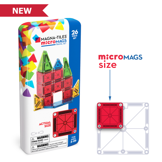 MAGNA-TILES | Micro Travel 26-pc set