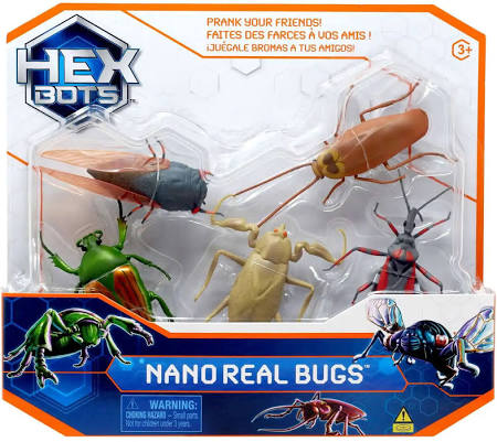 HEX BOTS Nano Real Bugs | 5-Pack