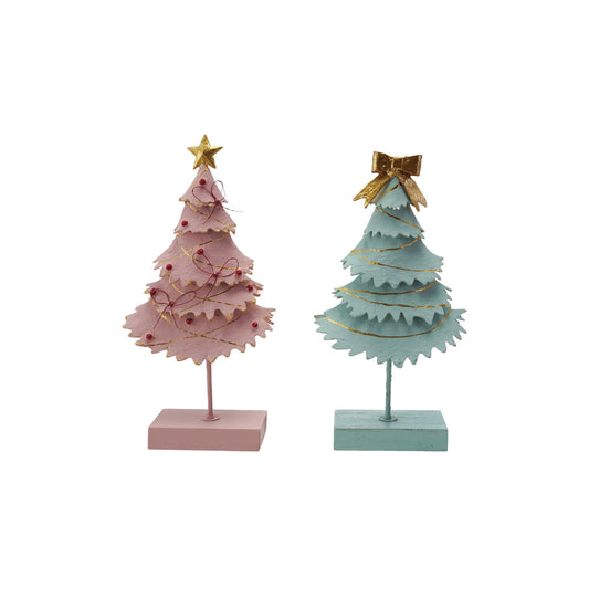 Metal Christmas Tree with Star Bow | 2 Styles
