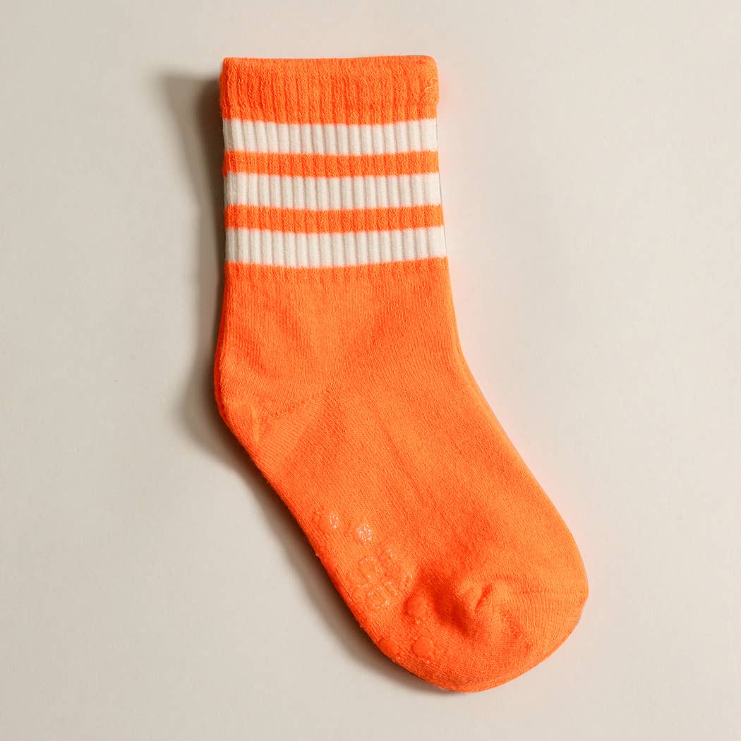 Kids' Stripe Crew Socks M 8-12