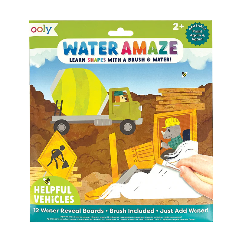 Water Amaze Water Reveal Boards - Helpful Vehicles