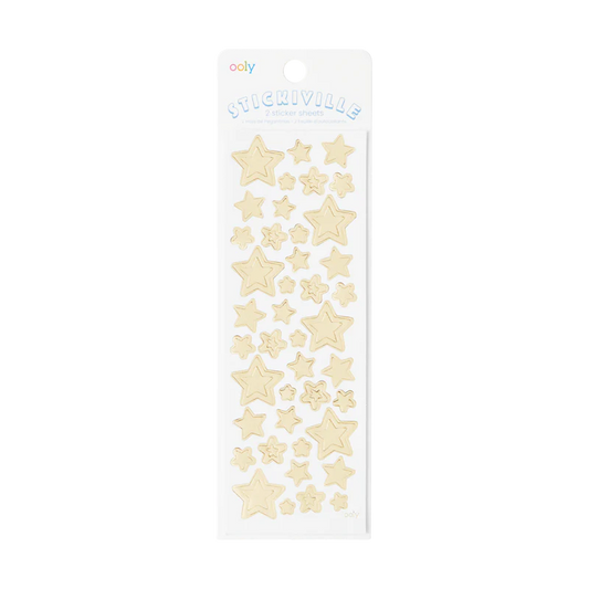 Stickiville Stickers: Gold Stars - Skinny