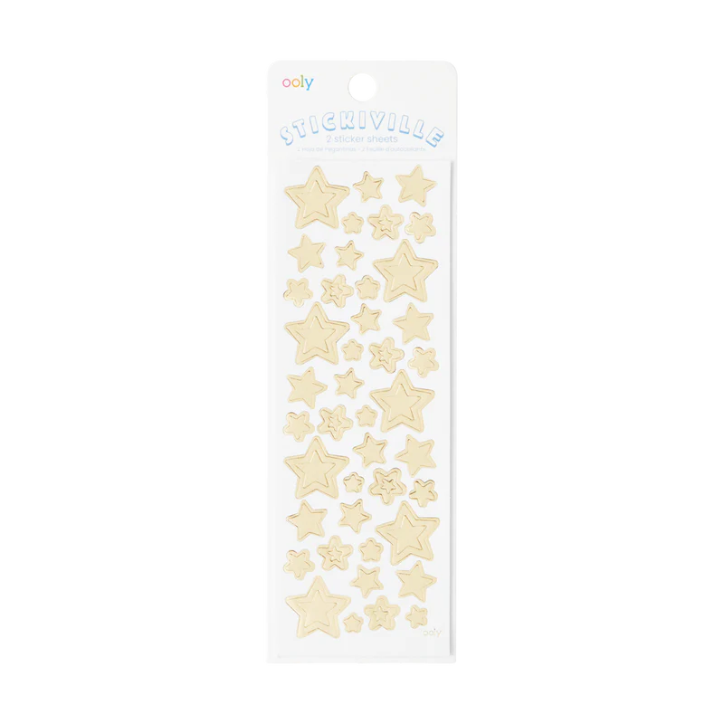 Stickiville Stickers: Gold Stars - Skinny